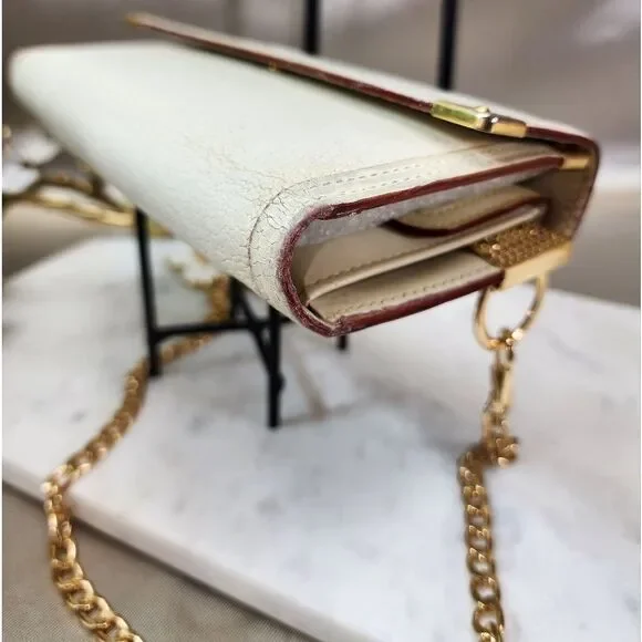 Authentic Louis Vuitton Suhali Leather Wallet Crossbody Conversion W/ Dust Bag - Picture 9 of 17